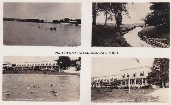 Northway Hotel - OLD POSTCARD (newer photo)